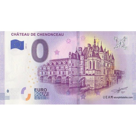 Euro banknote memory - 37 - Château de Chenonceau - 2019-2