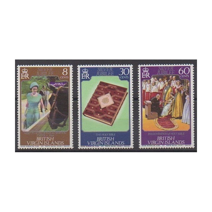 Vierges (Iles) - 1977 - No 315/317 - Royauté - Principauté