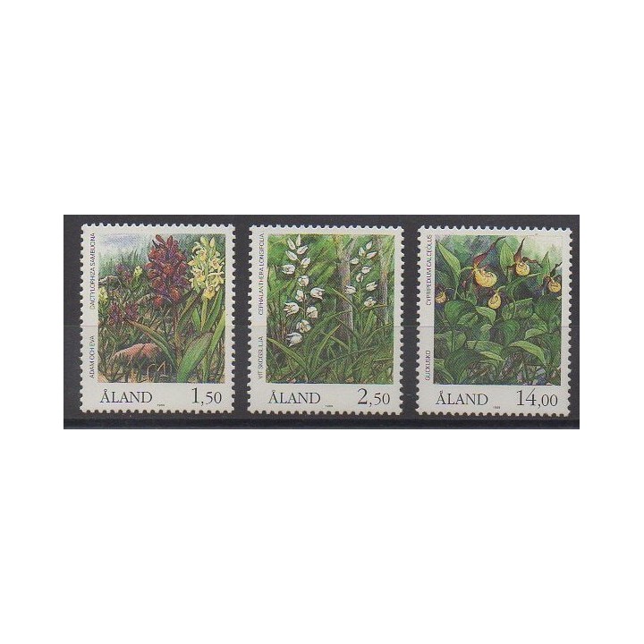 Aland - 1989 - Nb 33/35 - Orchids