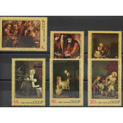 Timbres - Thème peinture - Russie - 1974- No 4096/4101