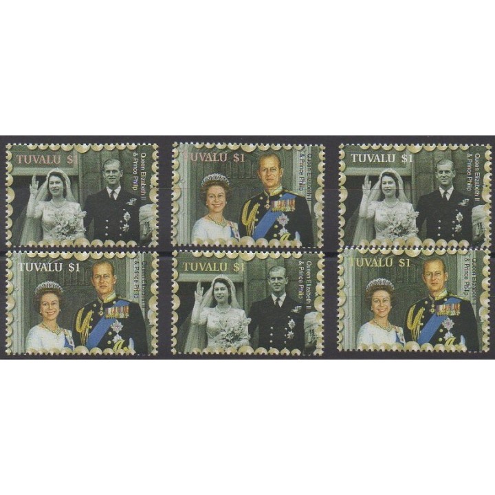 Tuvalu - 2007 - No 1155/1160 - Royauté - Principauté