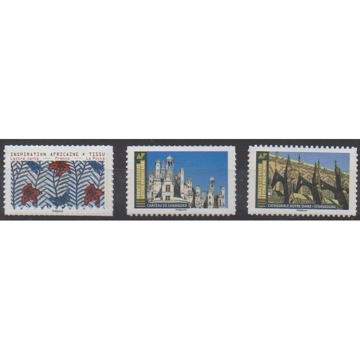 France - Autoadhésifs - 2019 - No 1660a - 1674a - 1675a
