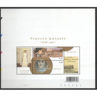 Timbres - Thème peinture - Belgique - 2004- No BF 98