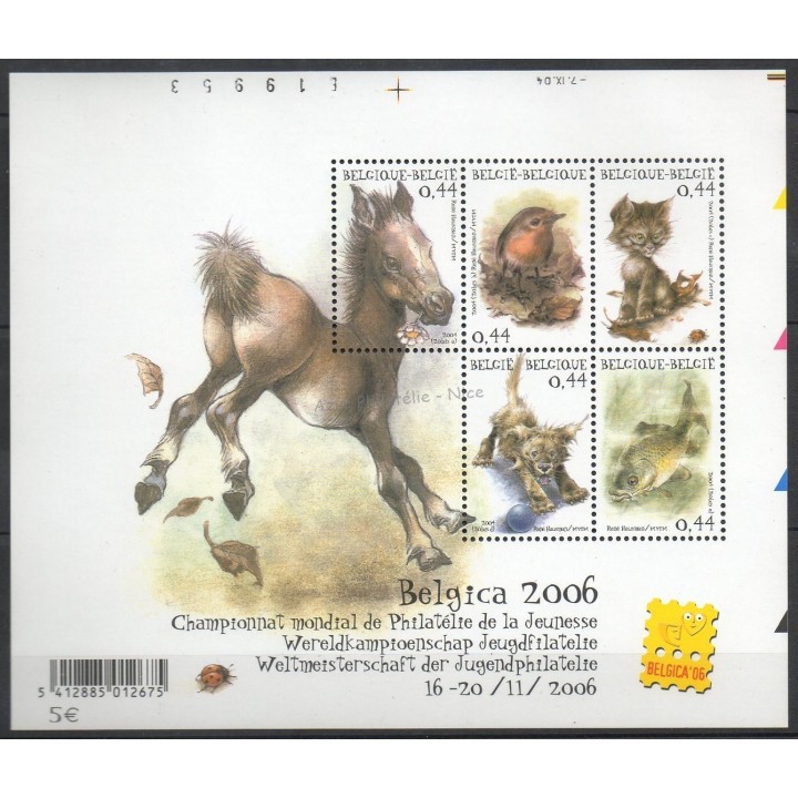 Timbres - Thème émis lors d'une exposition - Belgique - 2004- No BF 106