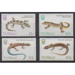 Tuvalu - 1986 - Nb 381/384 - Reptils