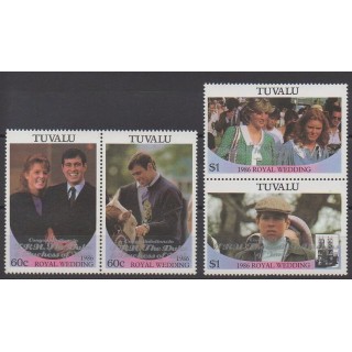 Tuvalu - 1986 - No 377/380 - Royauté - Principauté
