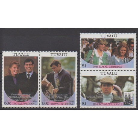 Tuvalu - 1986 - Nb 377/380 - Royalty