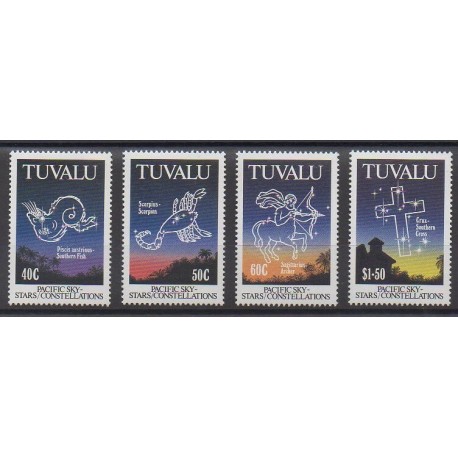 Tuvalu - 1992 - Nb 579/582 - Astronomy