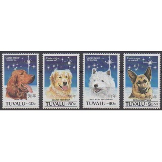 Tuvalu - 1994 - No 649/652 - Chiens