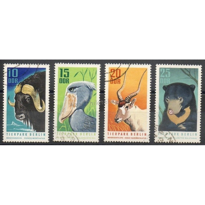 Timbres - Thème animaux divers - Allemagne orientale (RDA) - 1970- No 1308/1311