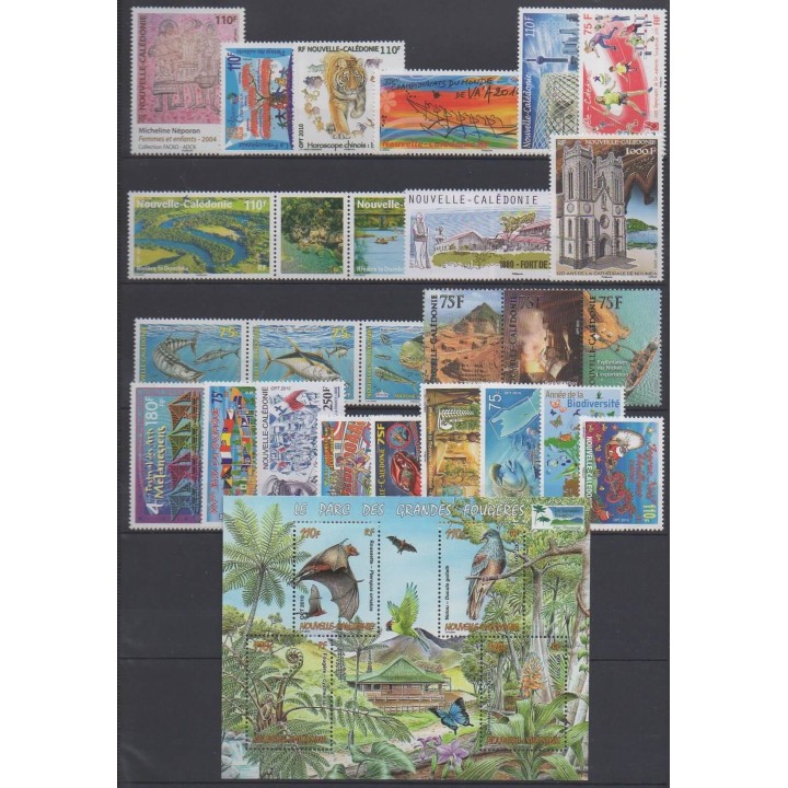 Nouvelle-Calédonie - Année complète - 2010 - No 1091/1118 (timbres gommés uniquement) - BF42