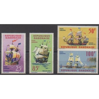 Gabon - 1965 - Nb PA32/PA35 - Boats