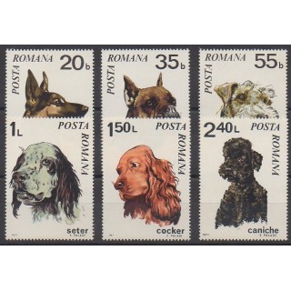 Romania - 1971 - Nb 2586/2591 - Dogs