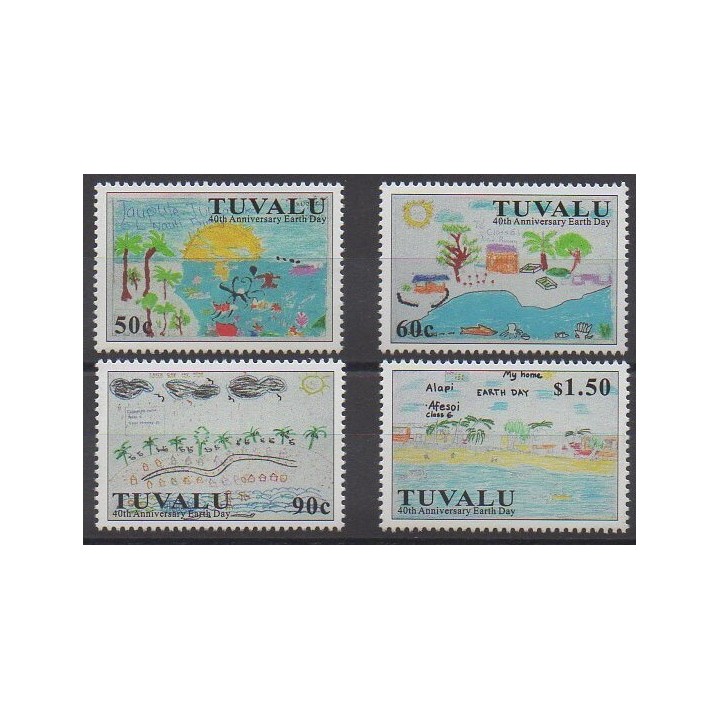Tuvalu - 2010 - Nb 1396/1399 - Children's drawings