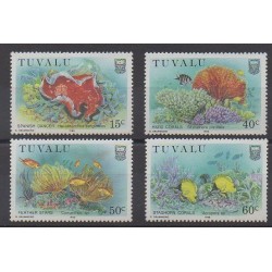 Tuvalu - 1988 - Nb 483A/483D - Sea animals