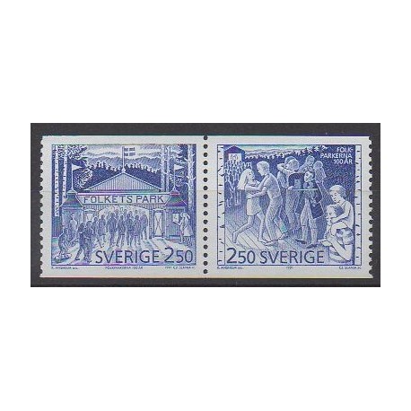 Suède - 1991 - No 1651/1652