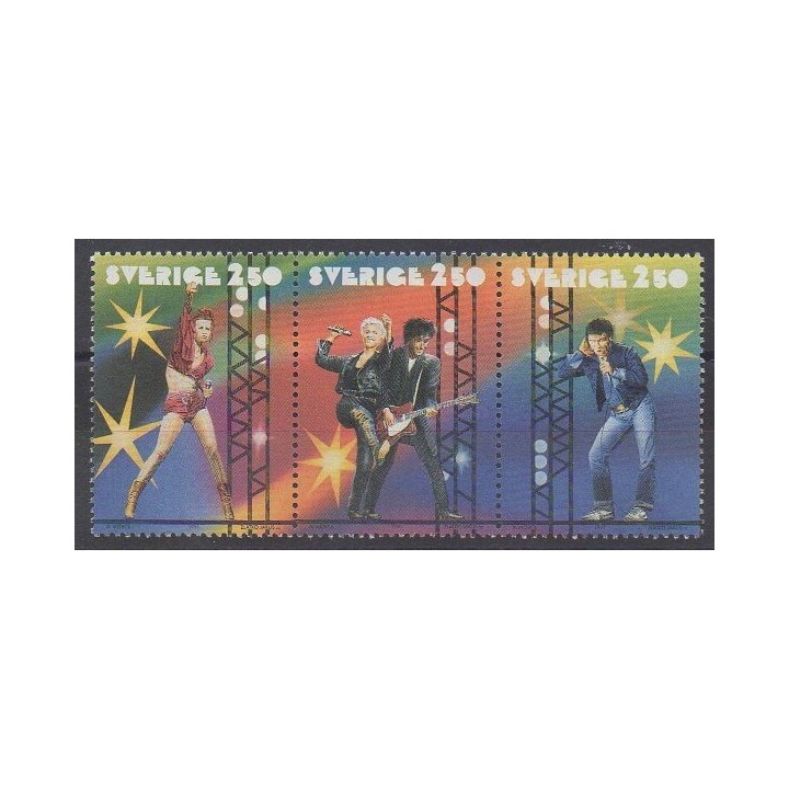 Suède - 1991 - No 1667/1669 - Musique