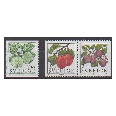 Suède - 1994 - No 1790/1792 - Fruits ou légumes