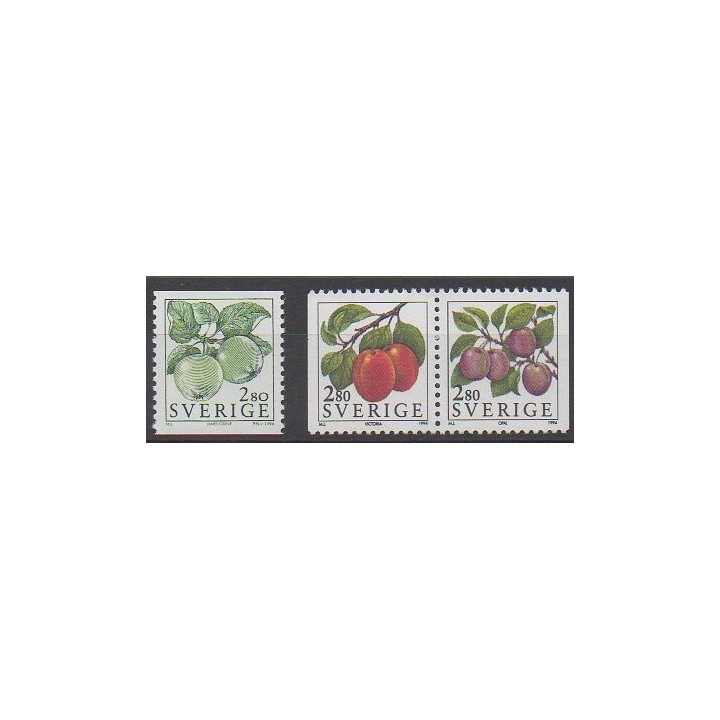 Sweden - 1994 - Nb 1790/1792 - Fruits or vegetables