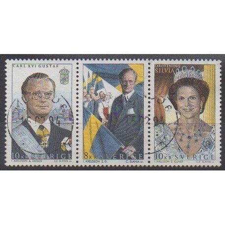 Suède - 1993 - No 1775/1777 - Royauté - Principauté - Oblitérés