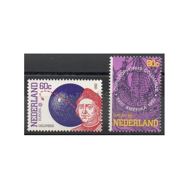 Stamps - Theme Christophe Colomb - Netherlands - 1992- Nb 1406/1407