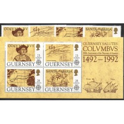 Guernesey - 1992- No 560/563 - BF 15 - Christopher Colombus