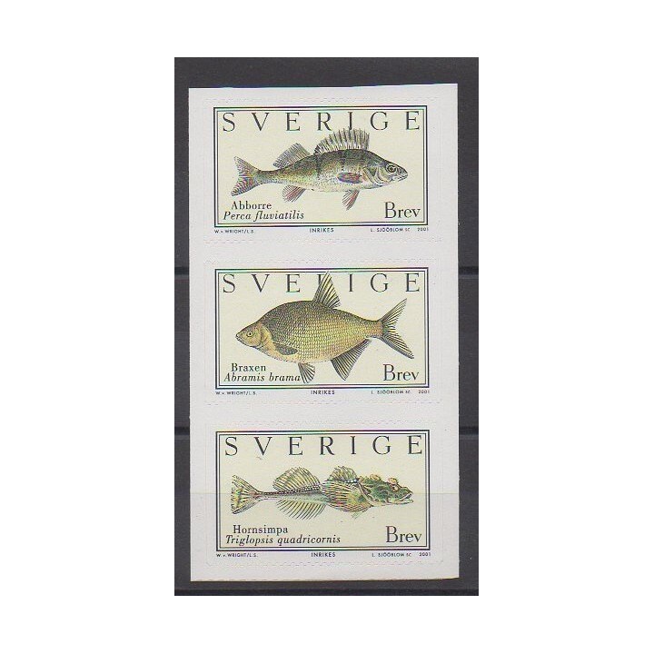 Suède - 2001 - No 2227/2229 - Animaux marins