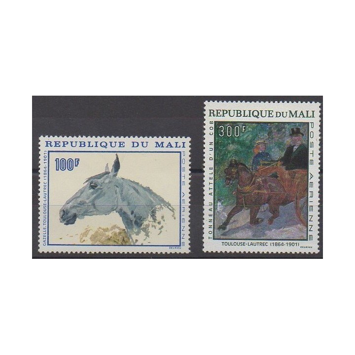 Mali - 1967 - No PA51/PA52 - Chevaux - Peinture