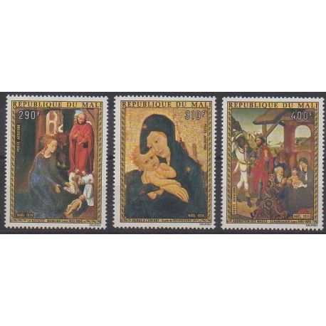 Mali - 1974 - Nb PA230/PA232 - Christmas - Paintings
