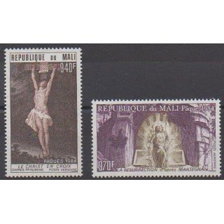 Mali - 1984 - No PA492/PA493 - Pâques - Peinture