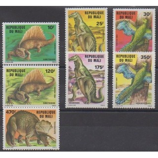 Mali - 1984 - No 503/509 - Animaux préhistoriques