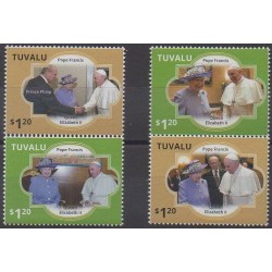 Tuvalu - 2014 - Nb 1731/1734 - Pope - Royalty