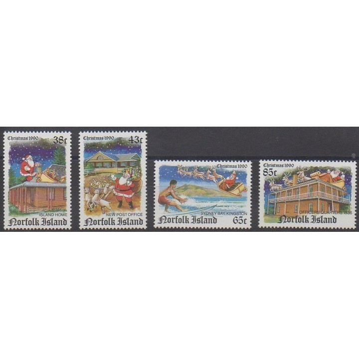 Norfolk - 1990 - Nb 477/480 - Christmas