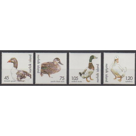 Norfolk - 2000 - No 684/687 - Oiseaux