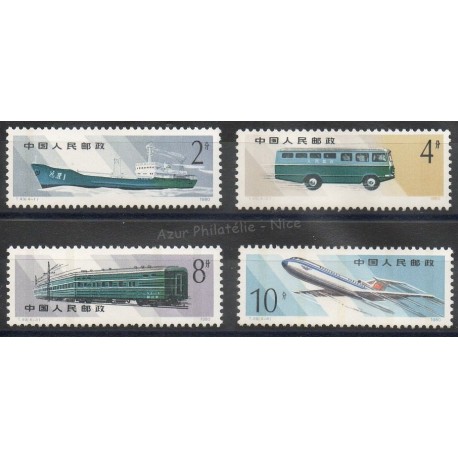 Chine - 1980- No 2323/2326 - Transports 