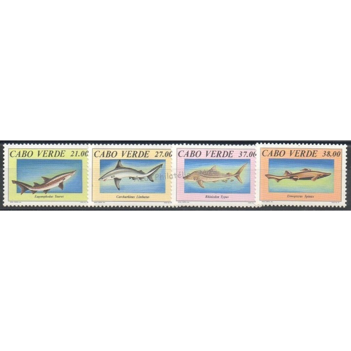 Timbres - Thème poissons - Cap-Vert - 1994- No 652/655