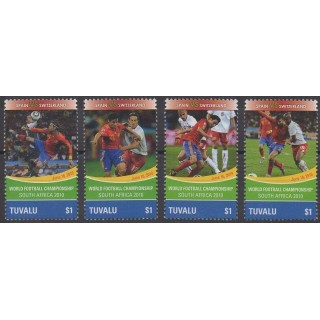 Tuvalu - 2010 - No 1408/1411 - Coupe du monde de football