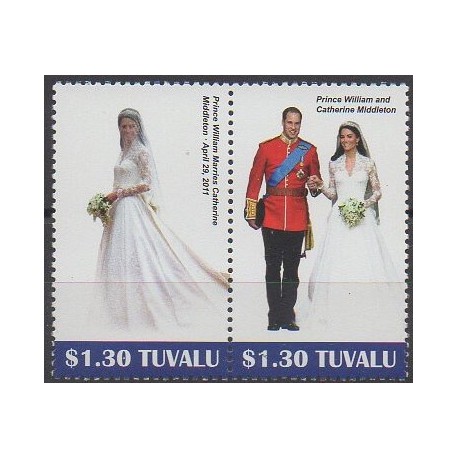 Tuvalu - 2011 - No 1510/1511 - Royauté - Principauté