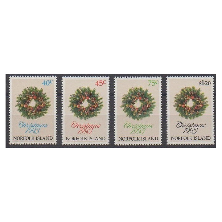 Norfolk - 1993 - No 541/544 - Noël