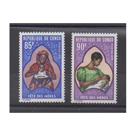 Congo (République du) - 1970 - No 263/264 - Enfance