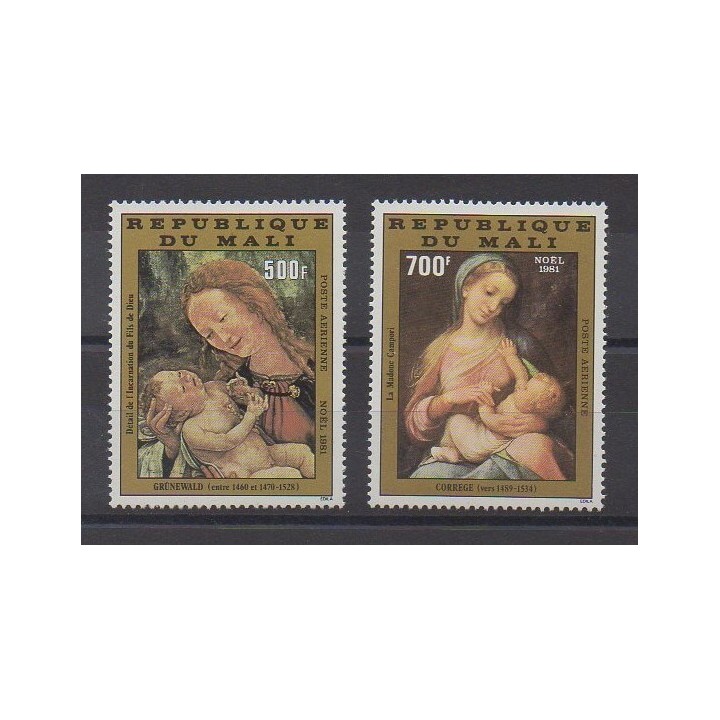 Mali - 1981 - No PA434/PA435 - Peinture - Noël