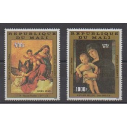 Mali - 1982 - No PA458/PA459 - Peinture - Noël