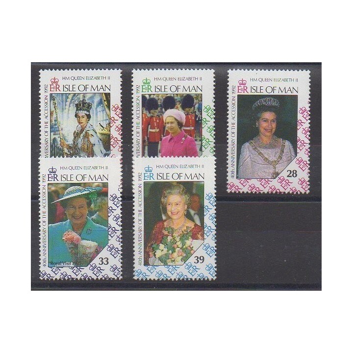 Man (Isle of) - 1992 - Nb 526/530 - Royalty