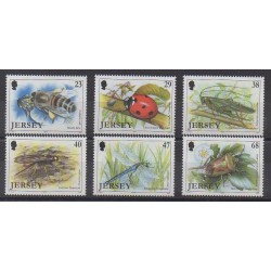 Jersey - 2002 - No 1032/1037 - Insectes
