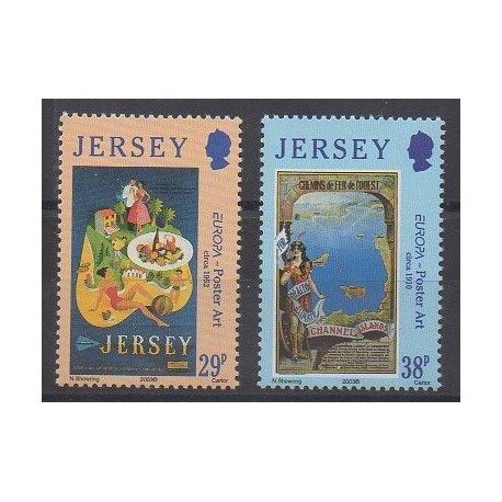 Jersey - 2003 - Nb 1083/1084 - Europa - Art
