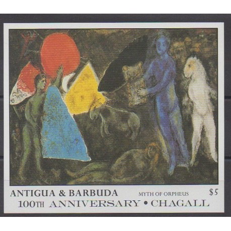 Antigua and Barbuda - 1987 - Nb BF127 - Paintings
