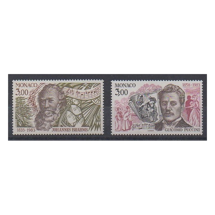 Monaco - 1953 - No 1389/1390 - Musique