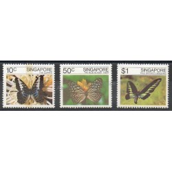 Singapour - 1982- No 385/387 - Papillons