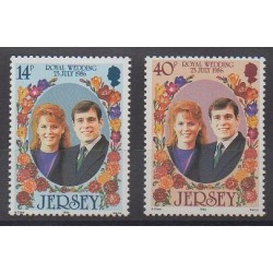 Jersey - 1986 - No 380/381 - Royauté - Principauté