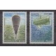 Monaco - 1984 - Nb 1427/1428 - Hot-air balloons - Airships - Boats